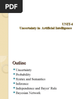 UNIT-4 Uncertainty in Artificial Intelligence