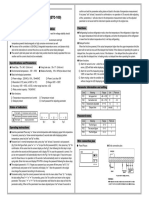 Operating Instructions (ETC-100) : Pre-Use Inspection and Requirements For Installation Functions