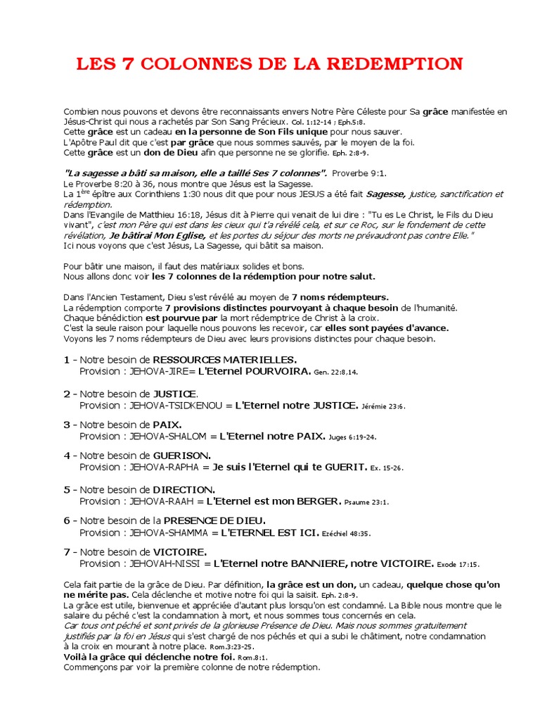 Les 7 Colonnes De La Sagesse Divine Pdf