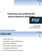 Preparing and qualifying the visual inspection defect kits