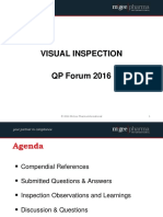 Visual Inspection QP Forum 2016: Your Partner in Compliance