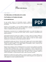 Rectoras Comunicado