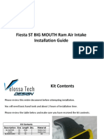 Fiesta ST BIG MOUTH Ram Air Intake Installation Guide