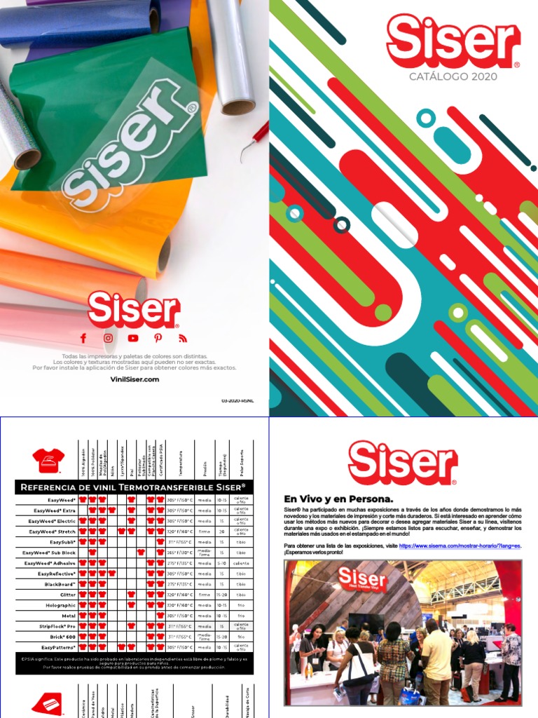 Catálogo Siser | PDF | Impresora (Computación) | Internet