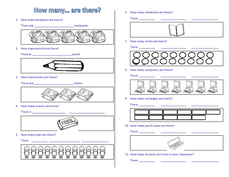 how many are there worksheet