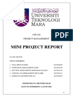 CPE520 - Mini Project Management Report