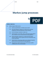 CS2 B Chapters 4 and 5 - Markov Jump Processes - Summary Sheet