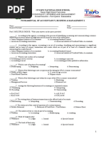 Third Quarter Exam - FABM 1