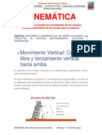 CINEMÁTICA Movimiento Vertical