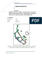 Memoria Descriptiva