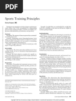 Sports Training Principles: Caq R