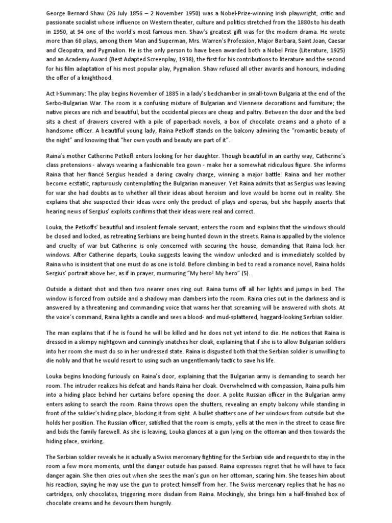 Arms and The Man PDF