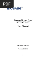 Vacuum Drying Oven BOV-90V'215V Series User Manual