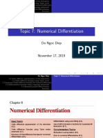 Topic 7: Numerical Differntiation: Do Ngoc Diep