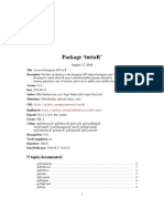 Package Instar': R Topics Documented