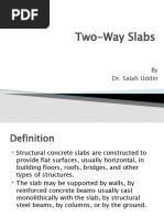 Two-Way Slabs: by Dr. Salah Uddin