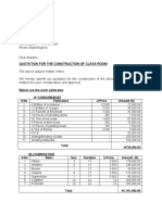 29 April 2010: (A) Consumables S/No Particulars U/Price Amount (N)