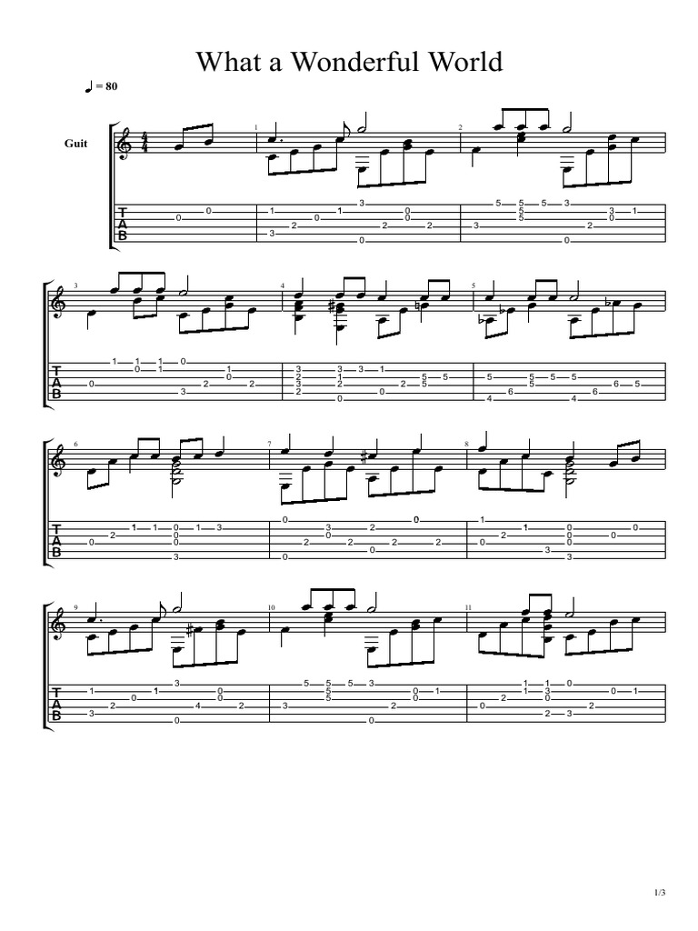 ARMSTRONG What A Wonderful World PDF PDF