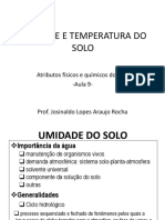 Aula 9 - Umidade e Temperatura Do Solo