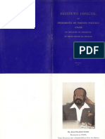 Estatuto Especial Do Presidente Do Partido Político UNITA (1997)