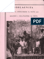 Mensagem Do Presidente Da UNITA Aos Quadros e Militantes Da Unita No Exterior (1971)