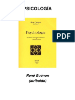 René Guénon - Psicología (Atribuido) PDF