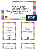 Tarjetas Pensamiento Creativo Cuentos PDF