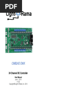 Cmb24D DMX: 24 Channel DC Controller