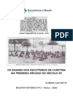 Os exames dos escoteiros de Curitiba na primeira década do século XX