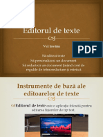 Editorul de Texte