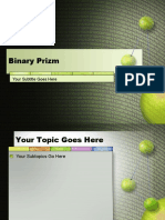 Binary Prizm: Your Subtitle Goes Here