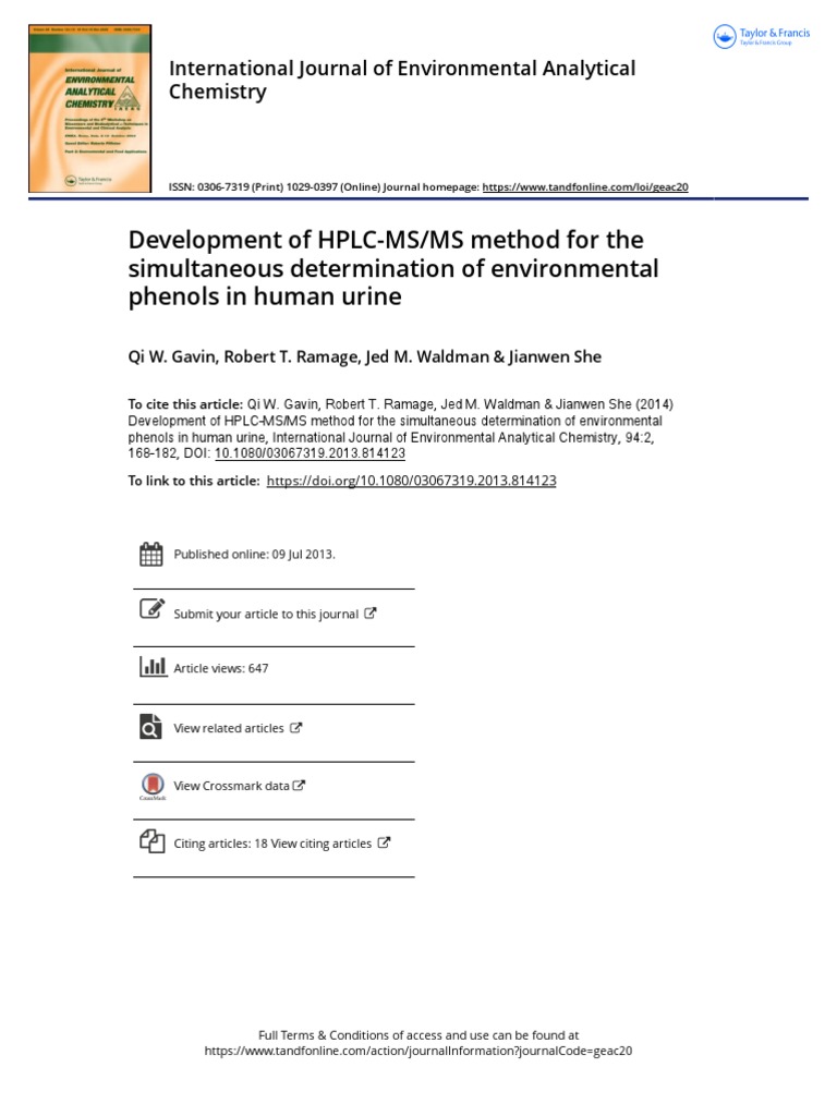 Development of HPLC MS MS Method For The Simultaneous Determination of