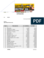 Cotizacion Construcasa 060520