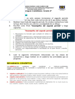 GUÍA GÉNERO Y NÚMERO DEL ADJETIVO 4to PDF