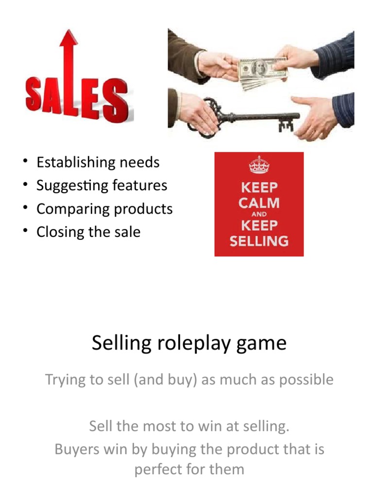 Sales Roleplay Game Overview | PDF