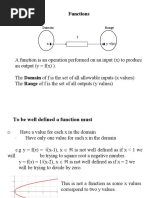 Functions: Domain Range