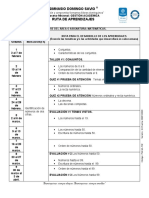 Ruta de Aprendizaje de Matematicas y Geometria. Primero