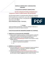 ESTRUCTURA PLAN DE EVALUACION DEL DESEMPEÑO - Propuesta