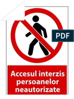 accesul interzis