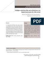 El Trabajo - Construcción Socio-Histórica y Su Importancia para La Vida Social - Languasco