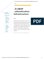As Abap Authentication Infrastructure: SAP Documentation