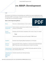 Web Dynpro ABAP: Development in Detail: Topics in The Programming Manual