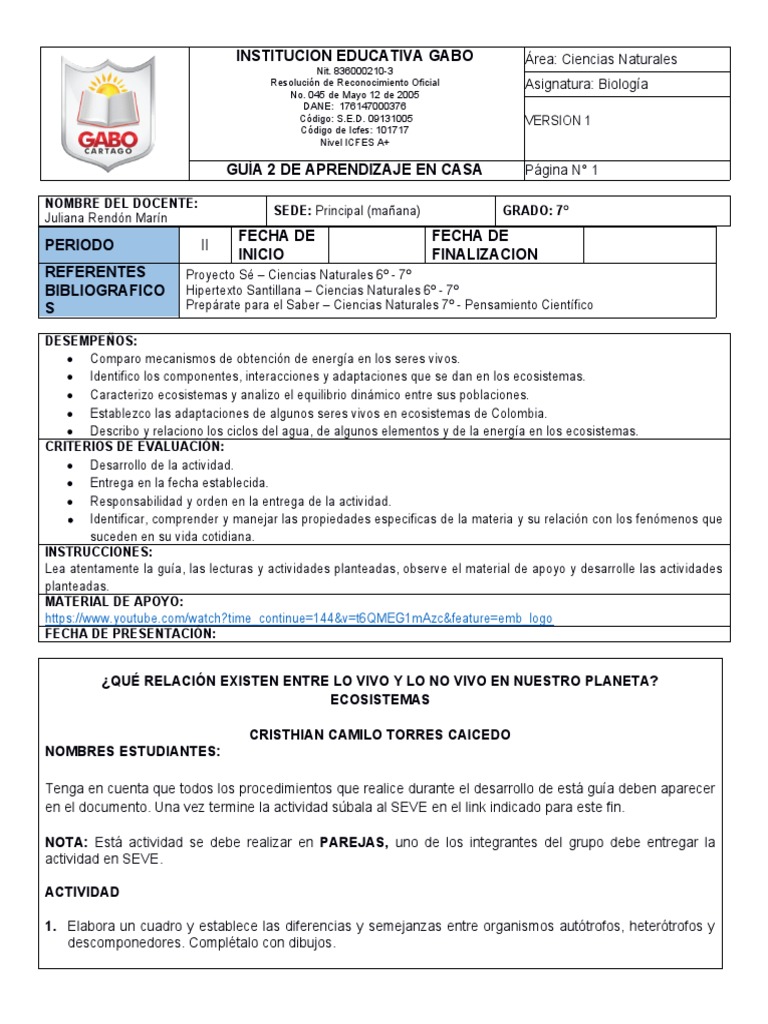 Ecosistema Tarea | PDF | Selva | Desierto