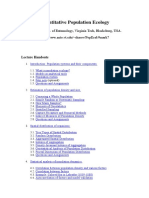 Quantitative Population Ecology - SHAROV MUY BUENO!! PDF