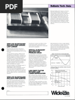 Wide-Lite Ballast Tech. Data Bulletin 1987