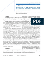 Management of Mandibular Third Molar Surgery To PR