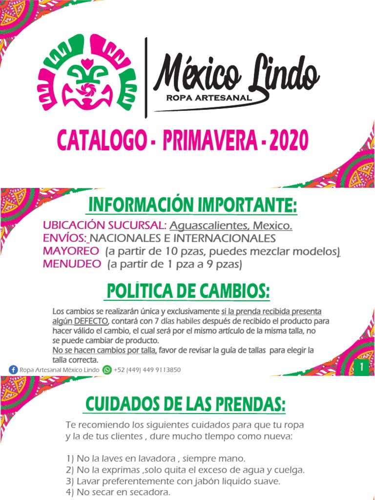 CATALOGO Mayo 2020 - Compressed PDF | PDF | Textiles | Ropa