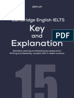 Cambridge English IELTS - Key and Explanation 15 PDF