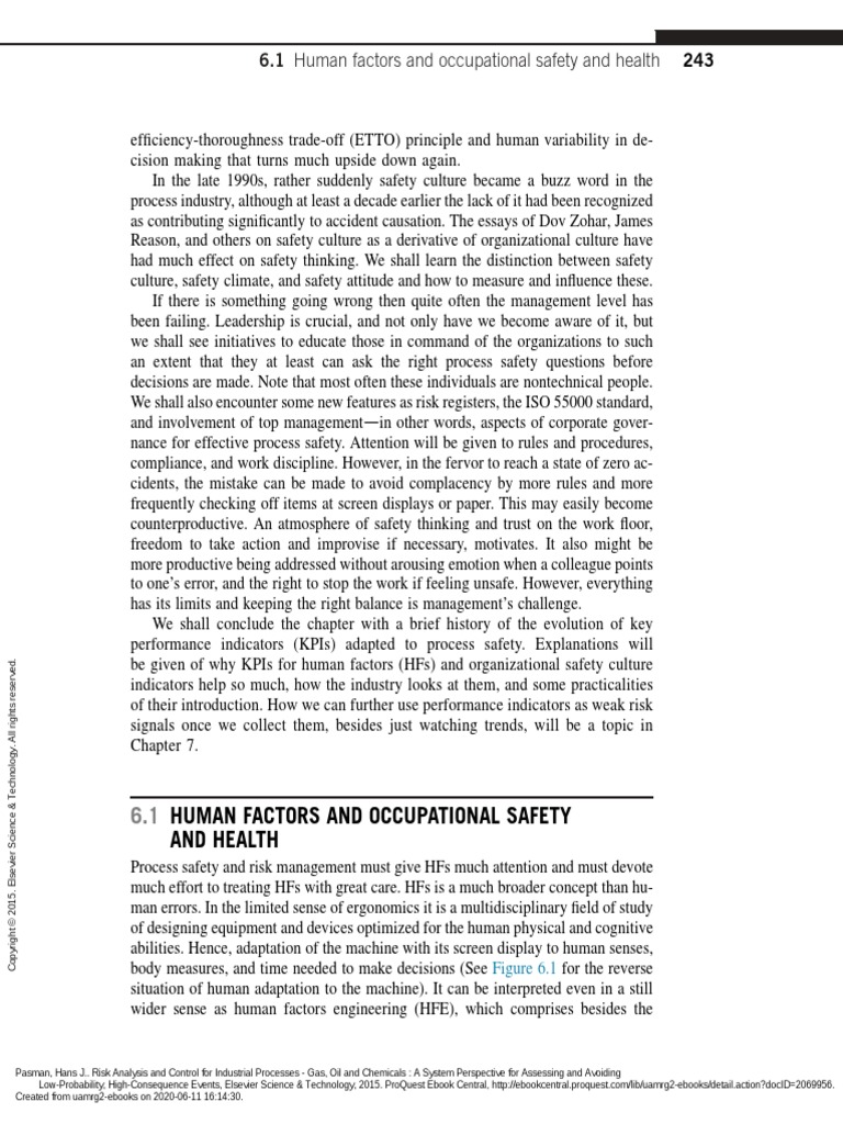 Human Factors and Occupational Safety and Health | PDF | Human Factors ...