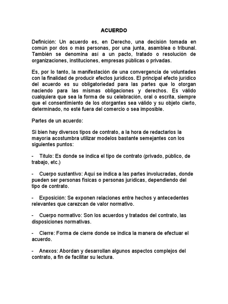 Ejemplo de Acuerdo Legal entre Partes | PDF | Justicia | Crimen y violencia